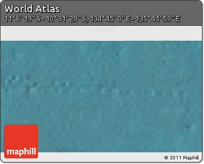 Satellite 3D Map of the Area around 10° 48' 54" S, 135° 13' 29" E