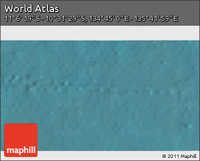 Satellite 3D Map of the Area around 10° 48' 54" S, 135° 13' 29" E