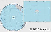 Gray Location Map of the area around 10° 48' 54" S, 135° 55' 30" W