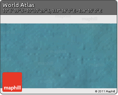 Satellite 3D Map of the Area around 10° 48' 54" S, 137° 46' 30" E