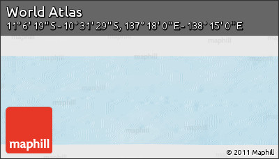 Physical Panoramic Map of the Area around 10° 48' 54" S, 137° 46' 30" E