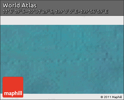 Satellite 3D Map of the Area around 10° 48' 54" S, 139° 28' 29" E