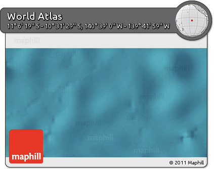 Satellite 3D Map of the Area around 10° 48' 54" S, 140° 10' 30" W