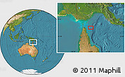 Satellite Location Map of the area around 10° 48' 54" S, 143° 43' 29" E