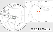 Blank Location Map of the area around 10° 48' 54" S, 146° 16' 30" E