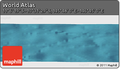Satellite Panoramic Map of the Area around 10° 48' 54" S, 146° 16' 30" E