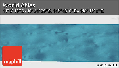 Satellite Panoramic Map of the Area around 10° 48' 54" S, 146° 16' 30" E