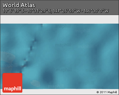 Satellite 3D Map of the Area around 10° 48' 54" S, 146° 58' 29" W