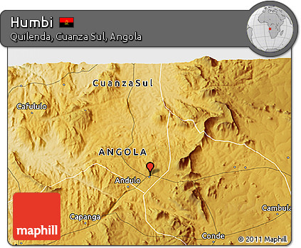 Physical 3D Map of Humbi