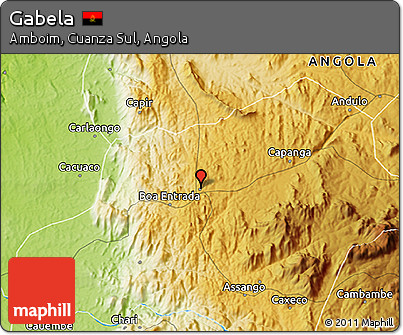 Physical 3D Map of Gabela