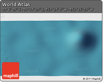 Satellite 3D Map of the Area around 10° 48' 54" S, 152° 55' 30" W