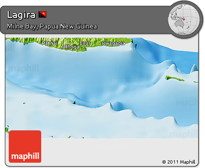 Physical Panoramic Map of Lagira