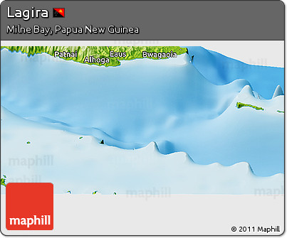 Physical Panoramic Map of Lagira