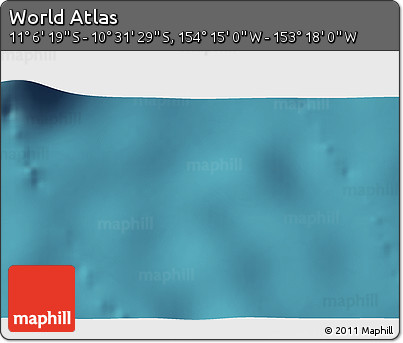Satellite 3D Map of the Area around 10° 48' 54" S, 153° 46' 30" W