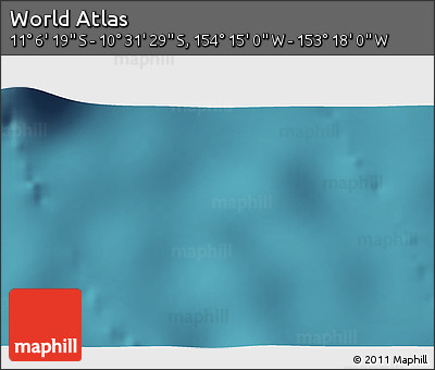 Satellite 3D Map of the Area around 10° 48' 54" S, 153° 46' 30" W