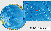 Physical Location Map of the area around 10° 48' 54" S, 155° 28' 29" W
