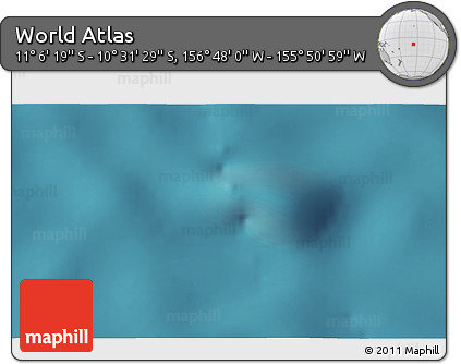 Satellite 3D Map of the Area around 10° 48' 54" S, 156° 19' 29" W
