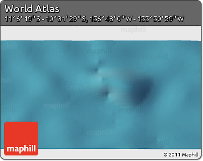 Satellite 3D Map of the Area around 10° 48' 54" S, 156° 19' 29" W