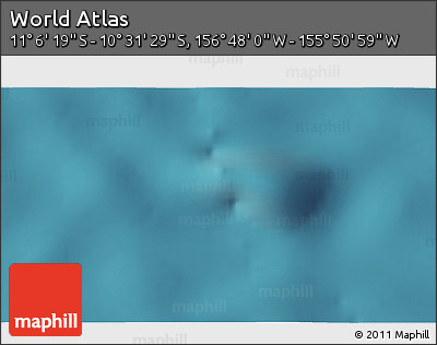 Satellite 3D Map of the Area around 10° 48' 54" S, 156° 19' 29" W