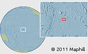Savanna Style Location Map of the area around 10° 48' 54" S, 157° 10' 30" W, hill shading