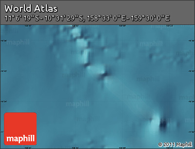 Satellite Map of the Area around 10° 48' 54" S, 159° 1' 30" E