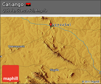 Physical 3D Map of Cariango