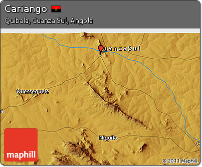 Physical 3D Map of Cariango