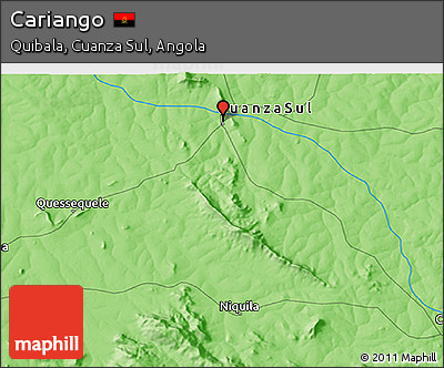Political 3D Map of Cariango