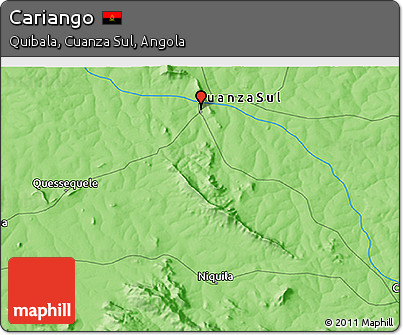 Political 3D Map of Cariango