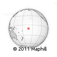 Outline Map of the Area around 10° 48' 54" S, 162° 16' 30" W, rectangular outline