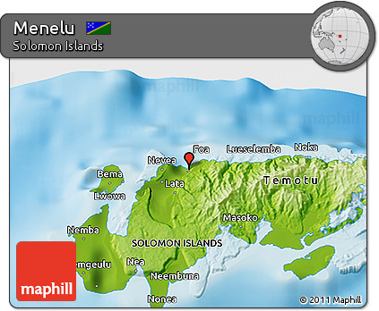 Physical 3D Map of Menelu