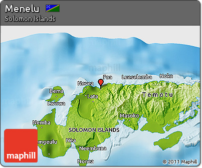 Physical 3D Map of Menelu