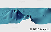 Satellite Panoramic Map of the area around 10° 48' 54" S, 165° 40' 30" W