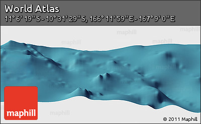 Satellite Panoramic Map of the Area around 10° 48' 54" S, 166° 40' 30" E