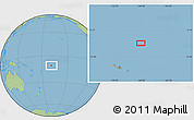 Savanna Style Location Map of the area around 10° 48' 54" S, 169° 4' 29" W