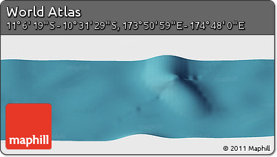 Satellite Panoramic Map of the Area around 10° 48' 54" S, 174° 19' 29" E