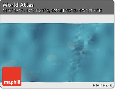 Satellite 3D Map of the Area around 10° 48' 54" S, 175° 10' 30" E