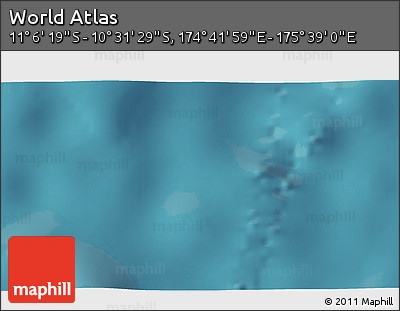 Satellite 3D Map of the Area around 10° 48' 54" S, 175° 10' 30" E