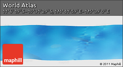 Physical Panoramic Map of the Area around 10° 48' 54" S, 175° 10' 30" E