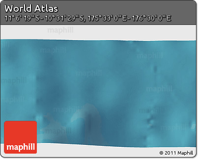 Satellite 3D Map of the Area around 10° 48' 54" S, 176° 1' 30" E