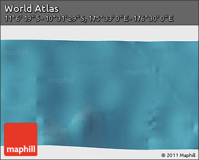 Satellite 3D Map of the Area around 10° 48' 54" S, 176° 1' 30" E