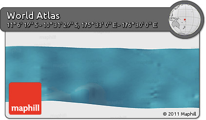 Satellite Panoramic Map of the Area around 10° 48' 54" S, 176° 1' 30" E