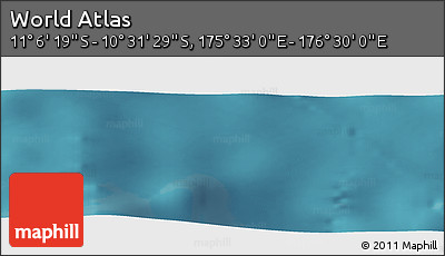 Satellite Panoramic Map of the Area around 10° 48' 54" S, 176° 1' 30" E
