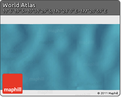 Satellite 3D Map of the Area around 10° 48' 54" S, 176° 52' 30" E