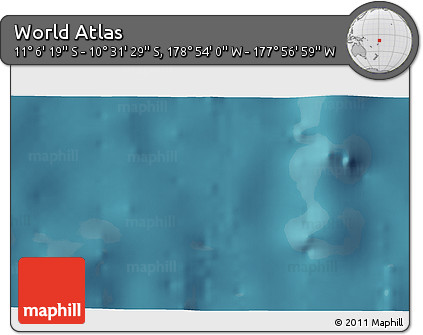 Satellite 3D Map of the Area around 10° 48' 54" S, 178° 25' 30" W