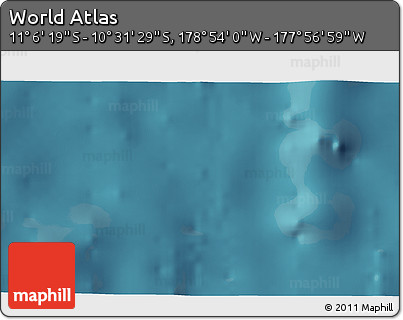Satellite 3D Map of the Area around 10° 48' 54" S, 178° 25' 30" W