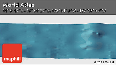 Satellite Panoramic Map of the Area around 10° 48' 54" S, 178° 25' 30" W