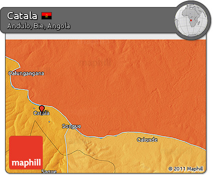 Political 3D Map of Catala