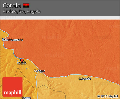 Political 3D Map of Catala