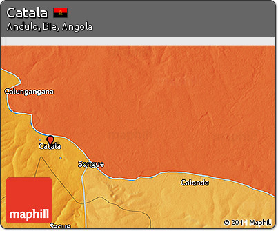 Political 3D Map of Catala